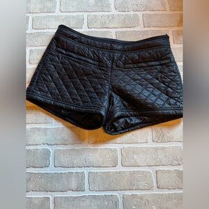 Athleta Black Quilted High Waist Shorts Like New